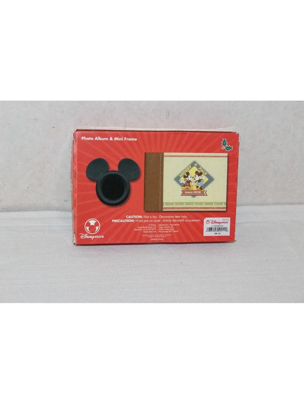 NEW Disney Mickey and Pals Photo Album Mini Picture Frame Our Family Holiday